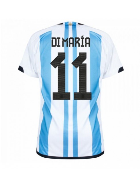 Moški Nogometna dresi replika Argentina Angel Di Maria #11 Domači SP 2022 Kratek rokav
